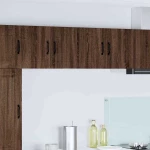 vidaXL Κρεμαστό ντουλάπι κουζίνας 2 pcs Καφέ δρυς 60 x 31 x 40 εκ