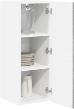 vidaXL Κρεμαστό ντουλάπι κουζίνας 2 pcs Γκρίζο Σονομα 30 x 31 x 80 εκ.