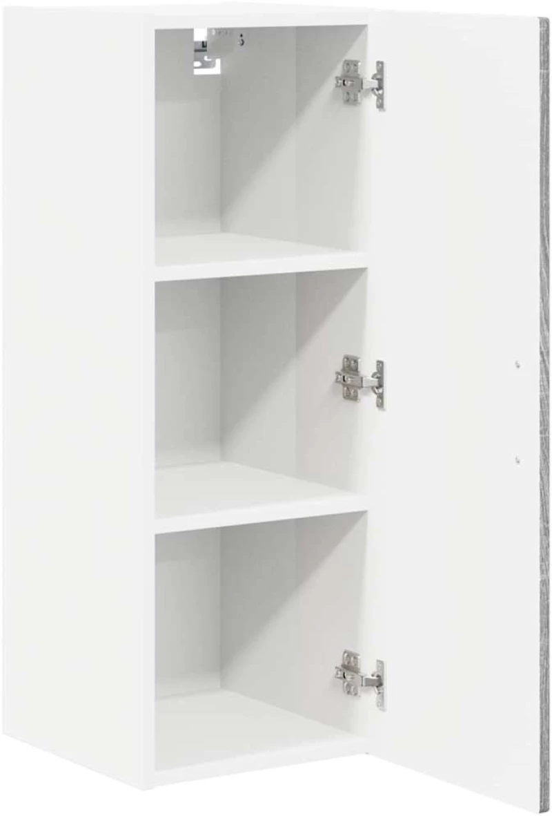 vidaXL Κρεμαστό ντουλάπι κουζίνας 2 pcs Γκρίζο Σονομα 30 x 31 x 80 εκ.
