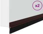 vidaXL Αυτοκόλλητες σφραγίδες πόρτας 2 pcs Καφέ 100 cm