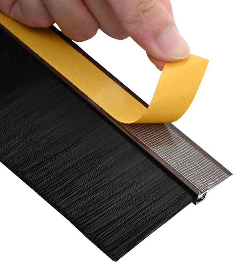 vidaXL Αυτοκόλλητες σφραγίδες πόρτας 2 pcs Καφέ 100 cm