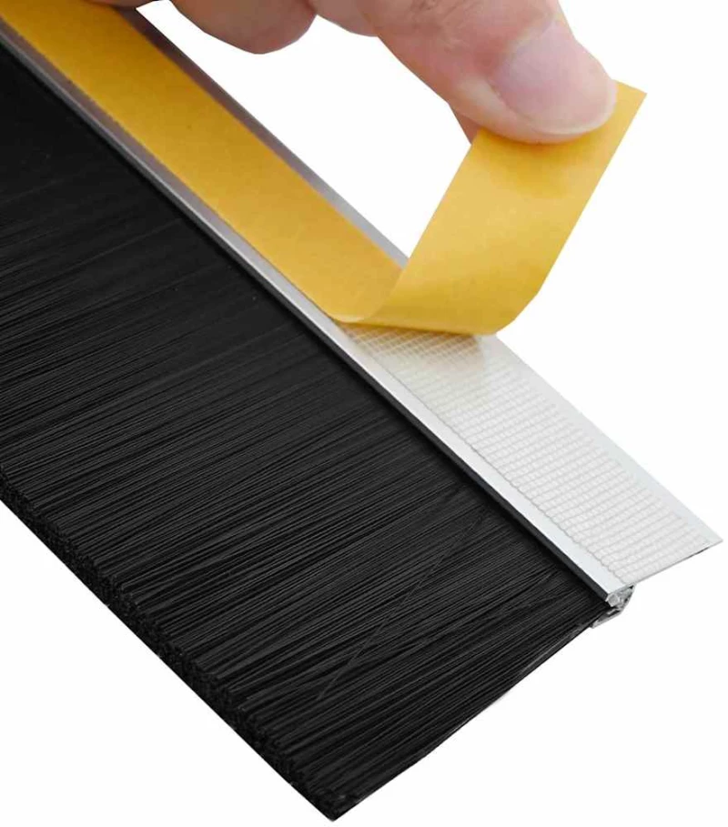 vidaXL Αυτοκόλλητες σφραγίδες πόρτας 12 pcs Ασημί 100 cm