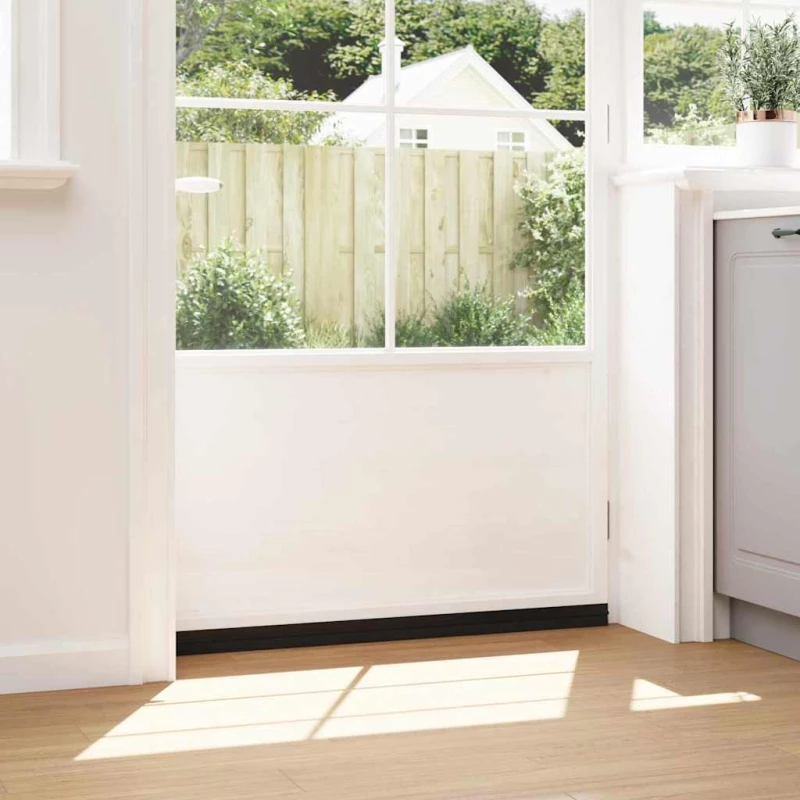 vidaXL Αυτοκόλλητες σφραγίδες πόρτας 2 pcs Μαύρο 100 cm