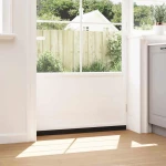 vidaXL Αυτοκόλλητες σφραγίδες πόρτας 2 pcs Μαύρο 100 cm