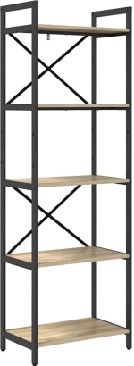 vidaXL Ράφι Βιβλίων Δρύς Sonoma 56 x 34 x 171 εκ Επεξεργασμένο ξύλο