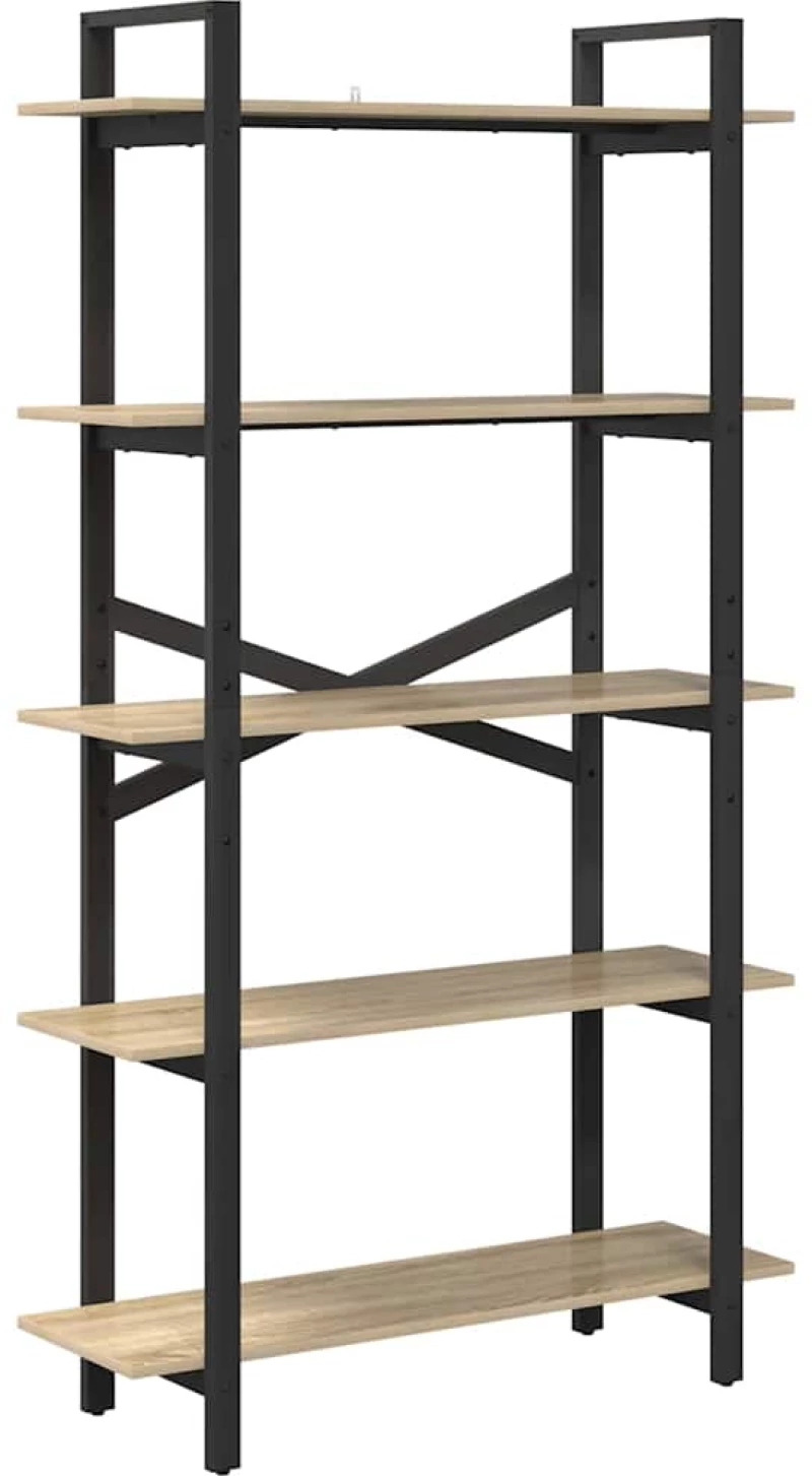 vidaXL Ράφι Βιβλίων Δρύς Sonoma 100 x 33,5 x 178 εκ Επεξεργασμένο ξύλο