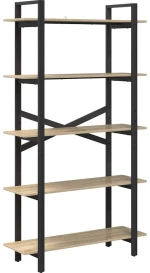 vidaXL Ράφι Βιβλίων Δρύς Sonoma 100 x 33,5 x 178 εκ Επεξεργασμένο ξύλο