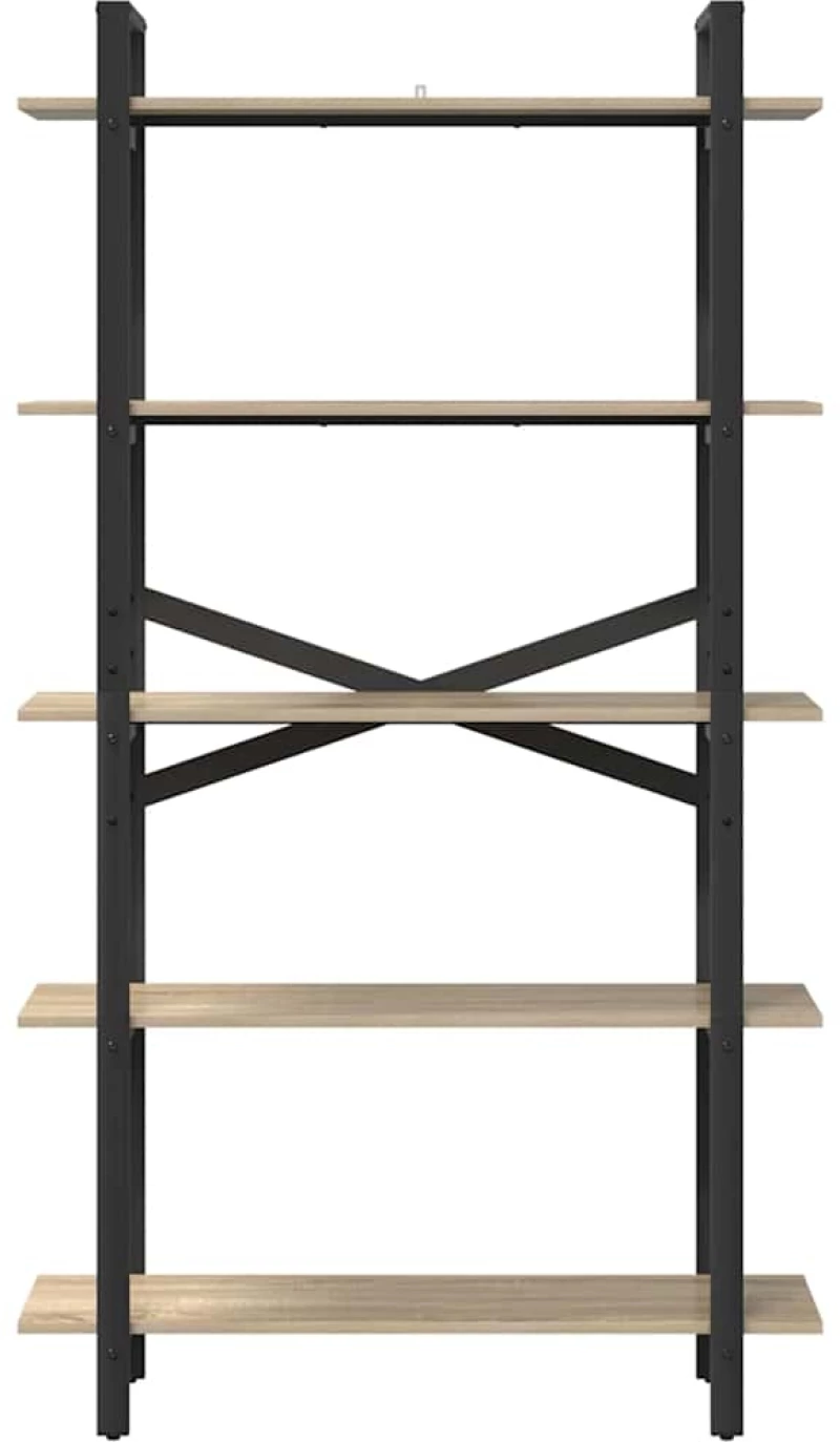 vidaXL Ράφι Βιβλίων Δρύς Sonoma 100 x 33,5 x 178 εκ Επεξεργασμένο ξύλο