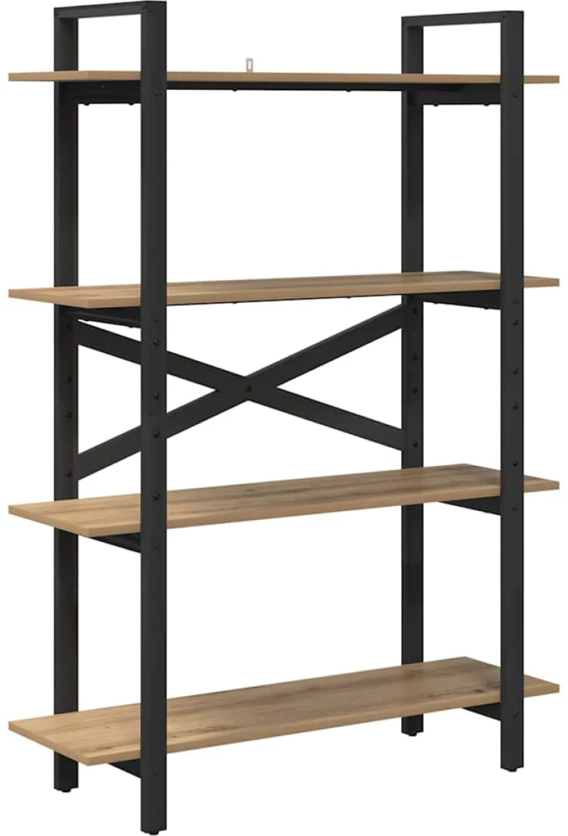 vidaXL Ράφι Βιβλίων Artisan Oak 100 x 33,5 x 140 εκ Επεξεργασμένο ξύλο