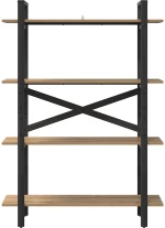 vidaXL Ράφι Βιβλίων Artisan Oak 100 x 33,5 x 140 εκ Επεξεργασμένο ξύλο