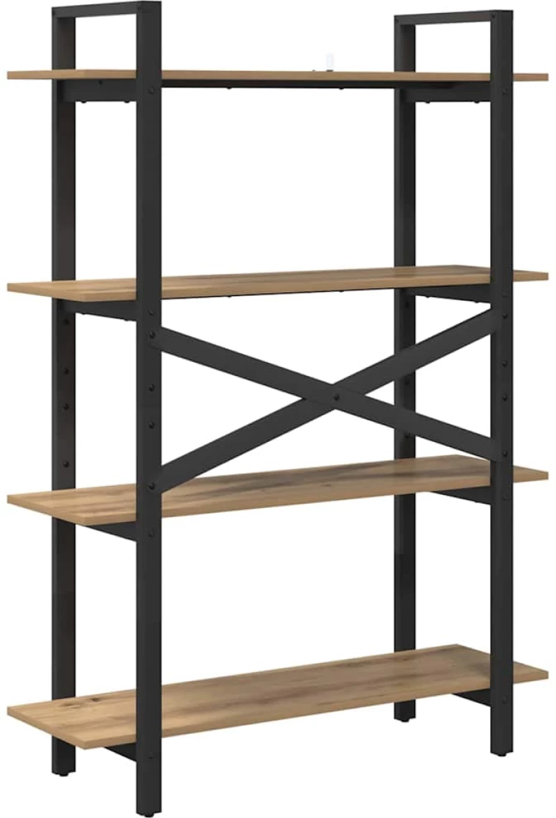 vidaXL Ράφι Βιβλίων Artisan Oak 100 x 33,5 x 140 εκ Επεξεργασμένο ξύλο