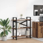 vidaXL Ράφι Βιβλίων Παλιό Ξύλο 100 x 33,5 x 102 εκ Επεξεργασμένο ξύλο