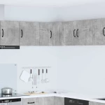 vidaXL Κρεμαστό ντουλάπι κουζίνας Σκυρόδεμα Γκρι 57 x 57 x 40 εκ.