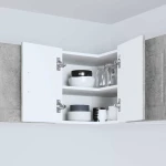 vidaXL Κρεμαστό ντουλάπι κουζίνας Σκυρόδεμα Γκρι 57 x 57 x 40 εκ.