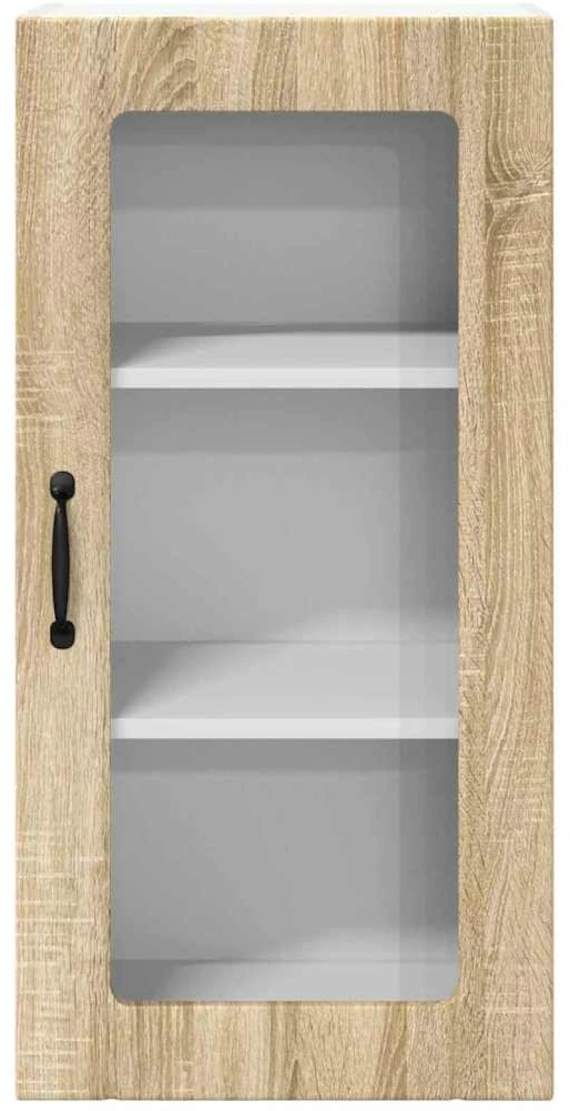 vidaXL Κρεμαστό ντουλάπι κουζίνας 2 pcs Δρύς Sonoma 40 x 31 x 80 εκ.