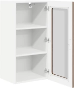 vidaXL Κρεμαστό ντουλάπι κουζίνας 2 pcs Καφέ δρυς 40 x 31 x 80 εκ.