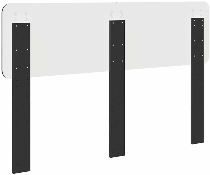 vidaXL Κεφαλάρι με κεφαλάρι Μαύρη Οξυά 140 cm Επεξεργασμένο ξύλο