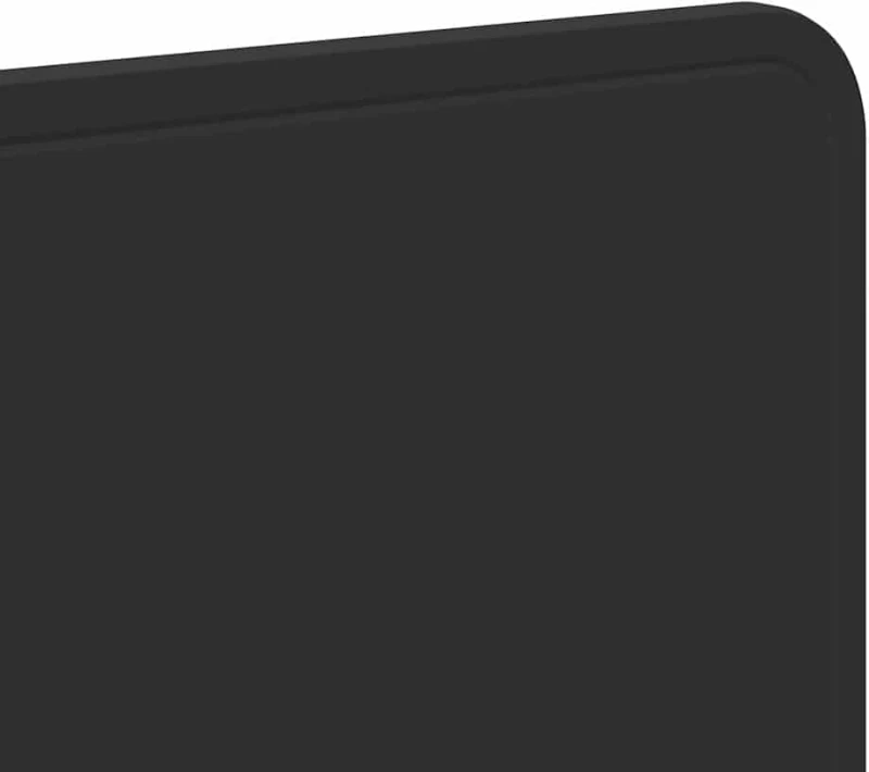 vidaXL Κεφαλάρι με κεφαλάρι Μαύρη Οξυά 140 cm Επεξεργασμένο ξύλο