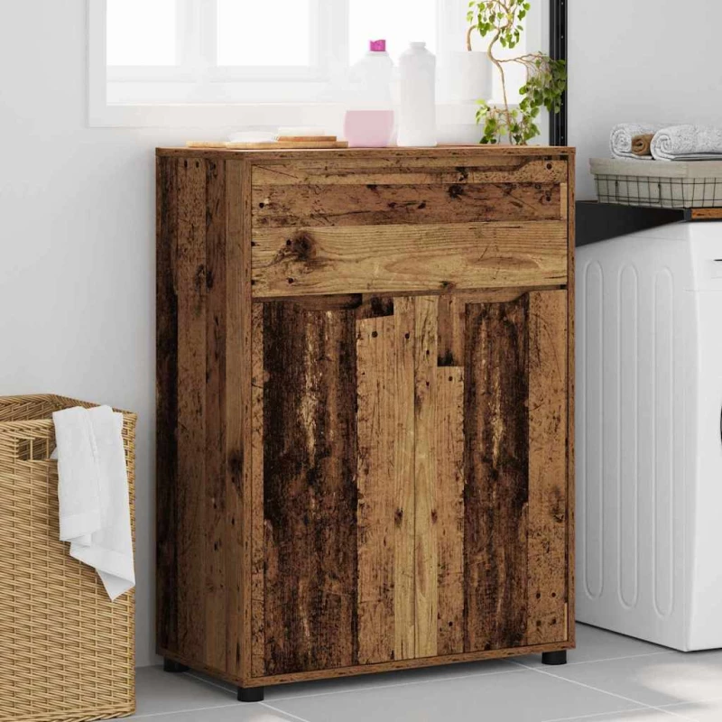 vidaXL Ντουλάπι Μπάνιου με συρτάρι Παλιό Ξύλο 72,5 x 36,5 x 100 εκ