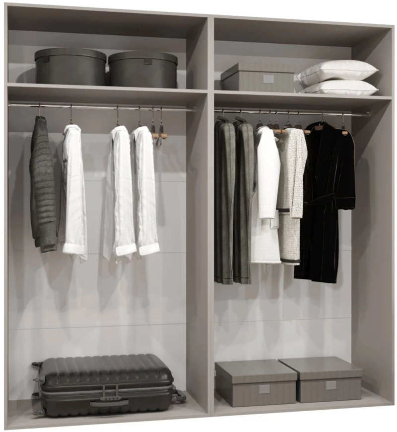 Ντουλάπα Malaga τετράφυλλη-Cashmere