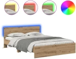 vidaXL Σκελετός Κρεβατιού Artisan Oak 160 x 200 cm Επεξεργασμένο ξύλο