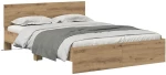 vidaXL Σκελετός Κρεβατιού Artisan Oak 160 x 200 cm Επεξεργασμένο ξύλο