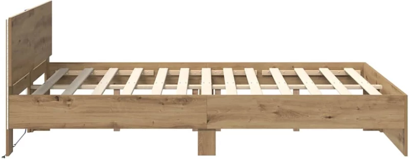 vidaXL Σκελετός Κρεβατιού Artisan Oak 160 x 200 cm Επεξεργασμένο ξύλο