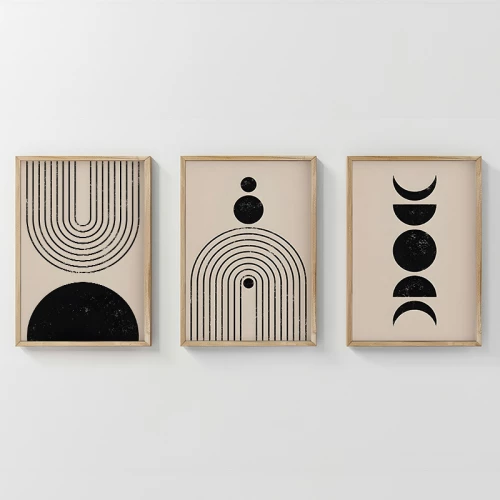 Πίνακας Aregon pakoworld τρίπτυχος με ψηφιακή εκτύπωση και πλαίσιο 33x1.5x48εκ