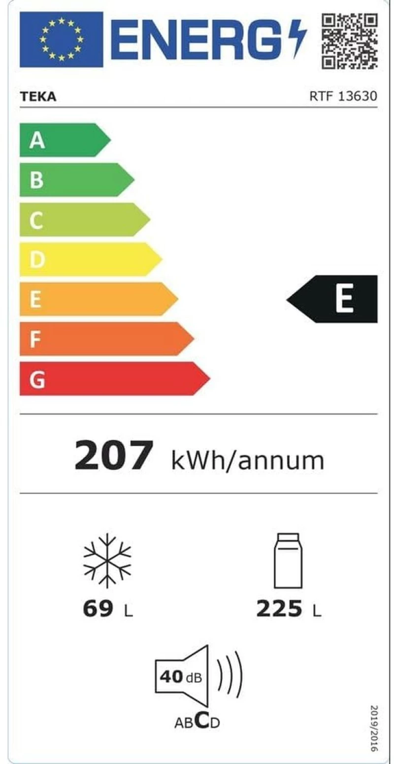 Συνδυασμένο Ψυγείο Teka RTF13630 Λευκό