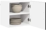 vidaXL Κρεμαστό ντουλάπι κουζίνας με ράφι 2 pcs Μαύρο 40 x 31 x 40 εκ.