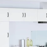 vidaXL Κρεμαστό ντουλάπι κουζίνας με ράφι Λευκό 50 x 31 x 40 εκ.