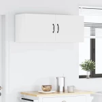 vidaXL Κρεμαστό ντουλάπι κουζίνας με ράφι Λευκό 50 x 31 x 40 εκ.