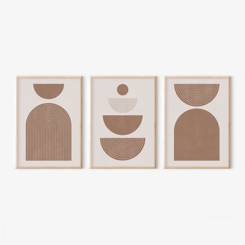 Πίνακας Loana pakoworld τρίπτυχος με ψηφιακή εκτύπωση και πλαίσιο 33x1.5x48εκ