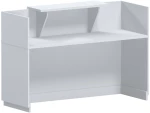Γραφείο reception Lotus pakoworld σε λευκή απόχρωση 140x70x110εκ