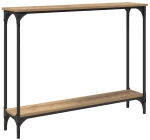 vidaXL Τραπέζι κονσόλας με ράφι Artisan Oak 101 x 23 x 15,5 εκ.