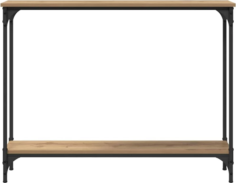 vidaXL Τραπέζι κονσόλας με ράφι Artisan Oak 101 x 23 x 15,5 εκ.