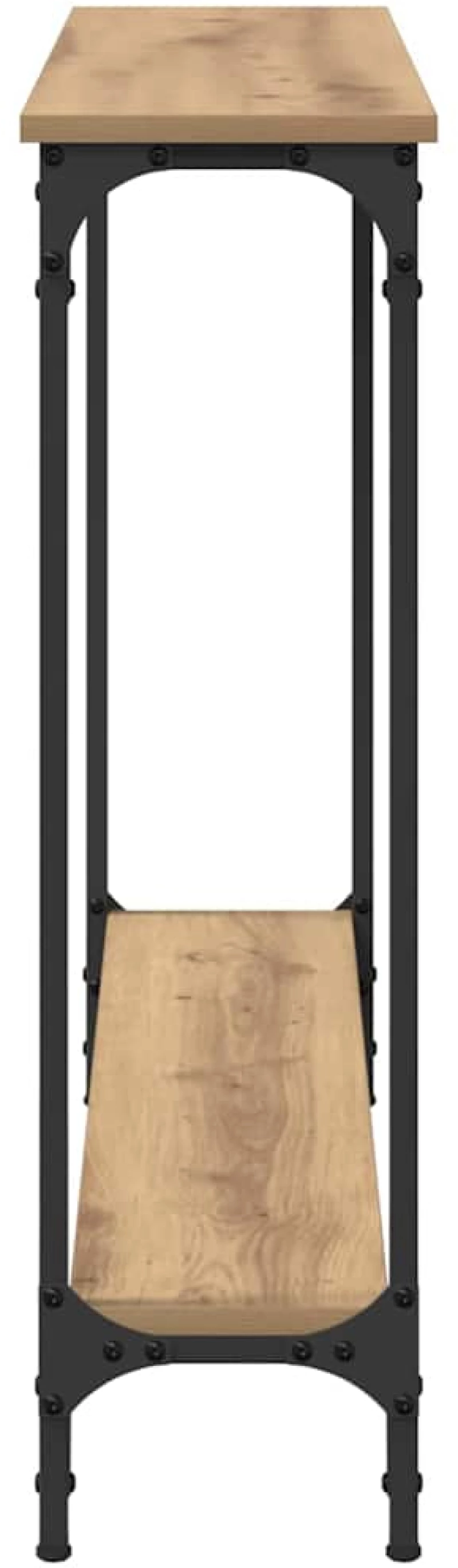 vidaXL Τραπέζι κονσόλας με ράφι Artisan Oak 101 x 23 x 15,5 εκ.