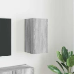 vidaXL Ντουλάπι Τηλεόρασης Τοίχου Γκρίζο Σονομα 30 x 31 x 60 εκ