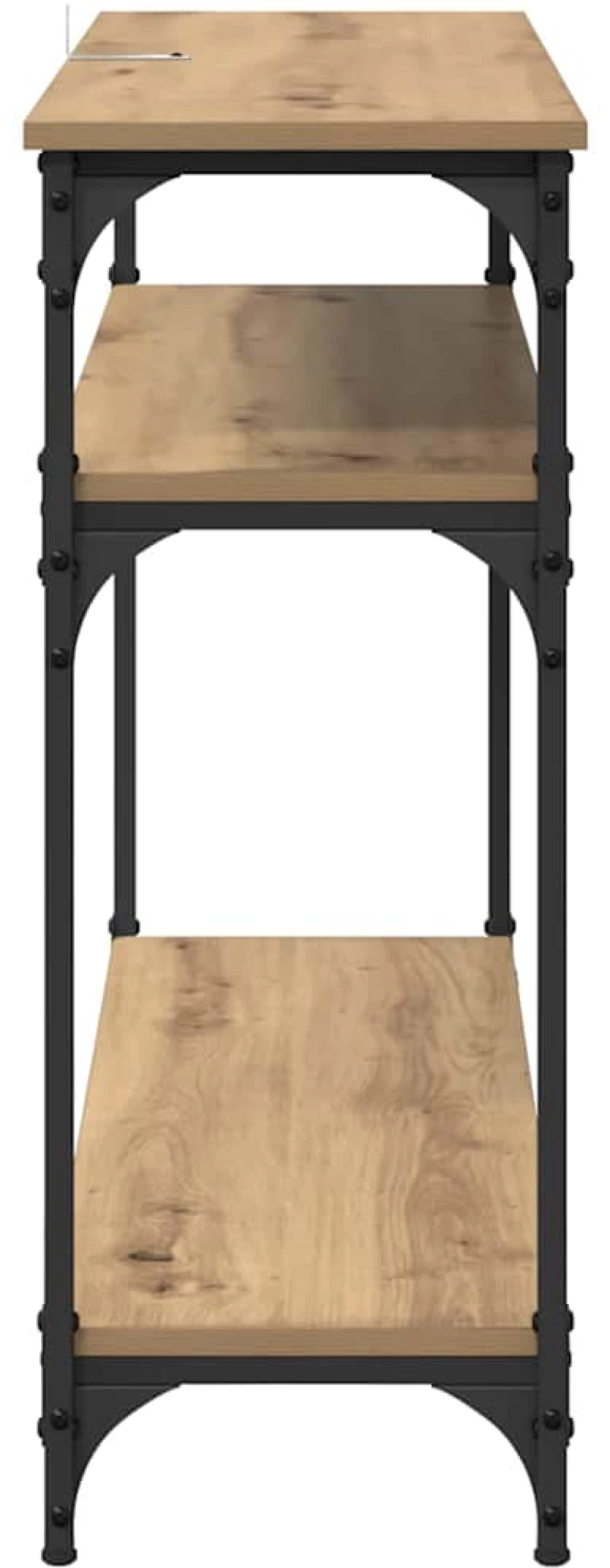 vidaXL Τραπέζι κονσόλας με ράφι Artisan Oak 100 x 29 x 75 εκ.