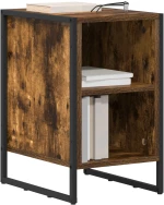 vidaXL Κομοδίνο 2 pcs Καπνιστό Δρυς 39.5 x 30 x 50 εκ