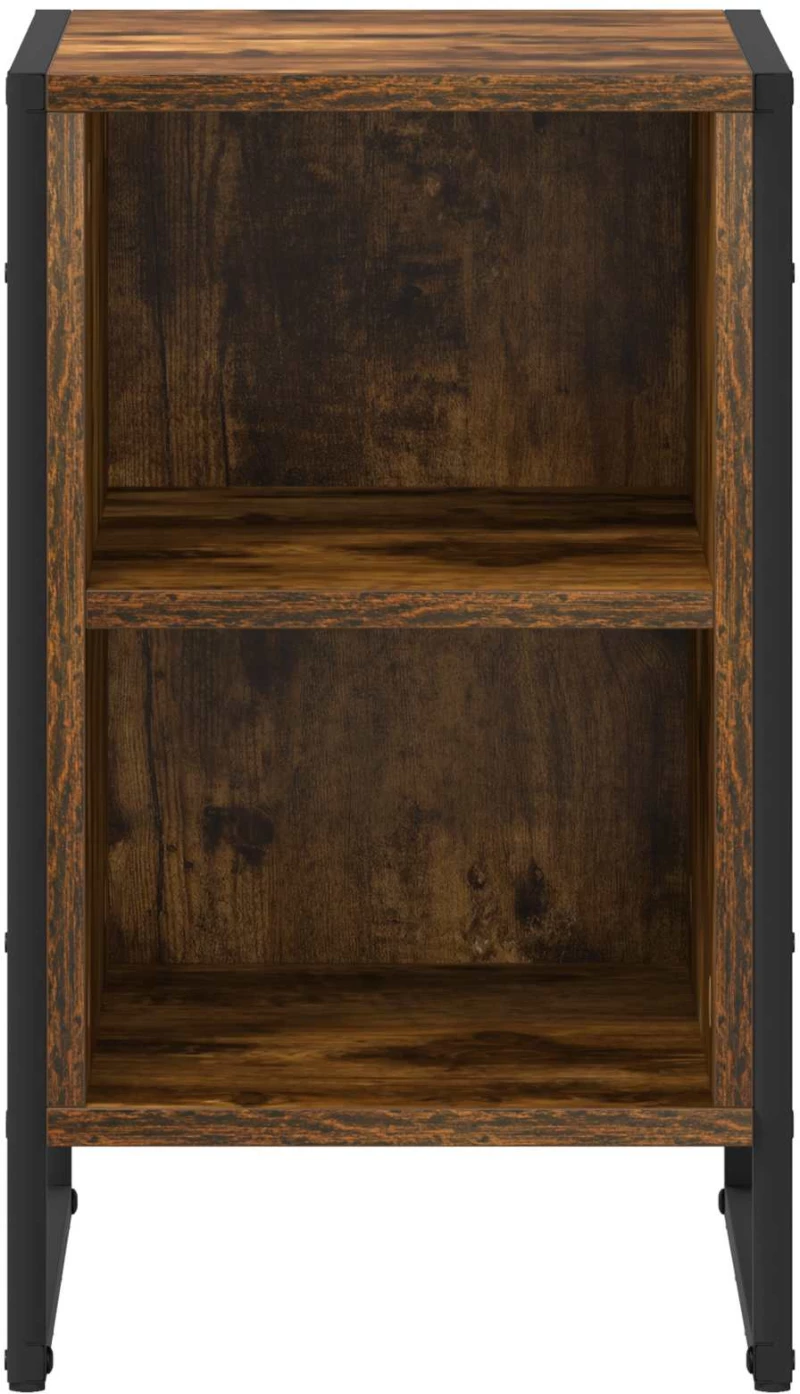 vidaXL Κομοδίνο 2 pcs Καπνιστό Δρυς 39.5 x 30 x 50 εκ