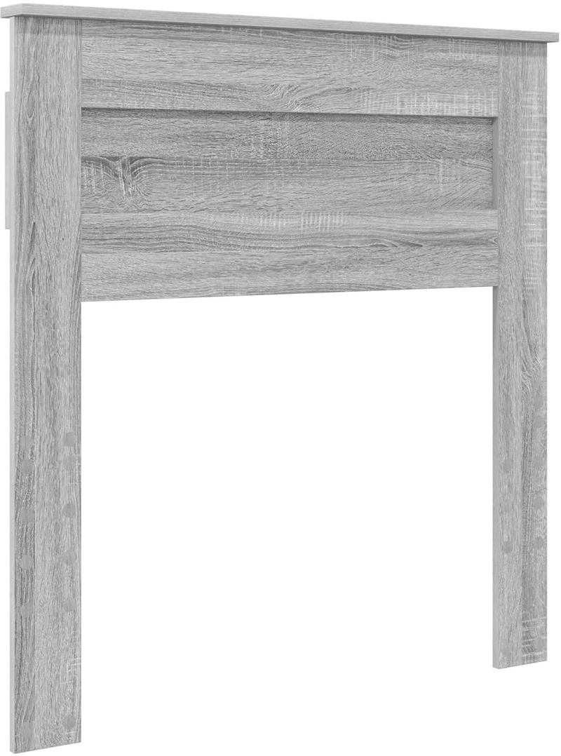 vidaXL Κρεβάτι Αποθήκης Γκρίζο Σονομα 90 x 190 cm Επεξεργασμένο ξύλο