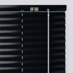 836030 Περσίδες Αλουμινίου-Στόρια-25mm-Μαύρο Γυαλιστερό