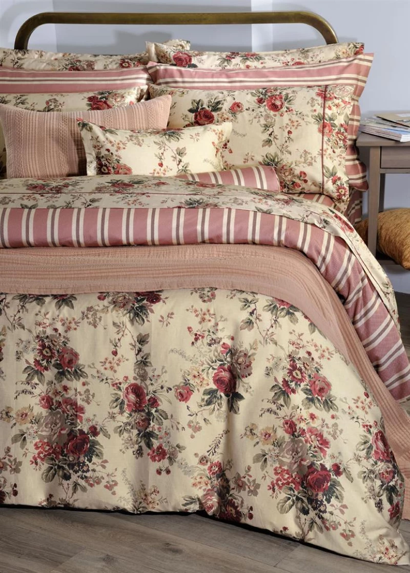 Σετ Παπλωματοθήκη Down Town S-869 Antique Flower  - King 250x260