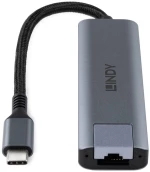 USB Hub LINDY 43422 Γκρι