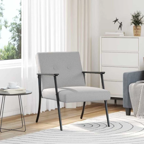 vidaXL Πολυθρόνα Σκίουρος Γκρί 59 x 75 x 78 εκ ύφασμα