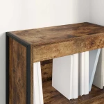 vidaXL Βιβλιοθήκη Καπνιστό Δρύς 80 x 30 x 155 εκ Επεξεργασμένο ξύλο