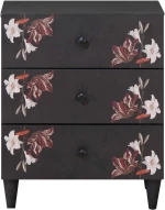 vidaXL Κομοδίνο Πολύχρωμο 50 x 33 x 60 εκ Στερεό ξύλο μάνγκο