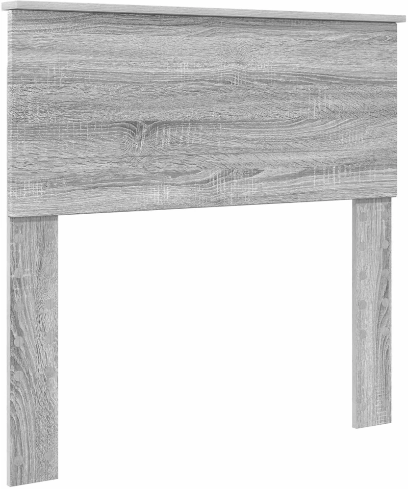 vidaXL Σκελετός Κρεβατιού Γκρίζο Σονομα 75 x 190 cm Επεξεργασμένο ξύλο