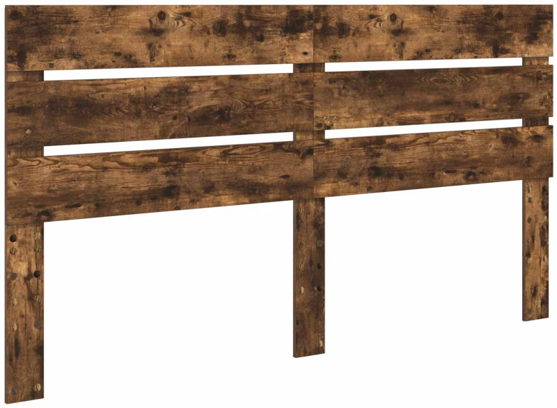 vidaXL Κρεβάτι Αποθήκης Καπνιστό Δρύς 160 x 200 cm Επεξεργασμένο ξύλο